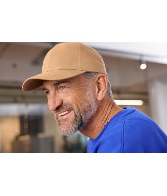 Unisex Brushed 6 Panel Cap White 7694