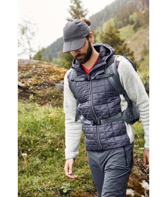 Unisexe Casquette 6 panneaux pliable en microfibre Gris-clair 7707