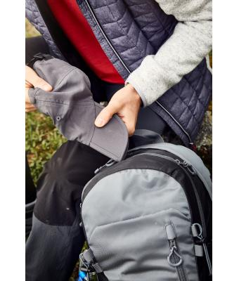 Unisexe Casquette 6 panneaux pliable en microfibre Gris-clair 7707