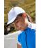 Unisex 6 Panel Micro-Edge Sports Cap Navy/wit 7708