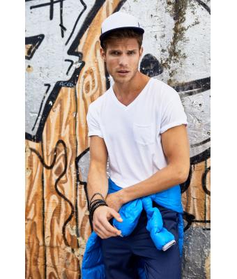 Unisex 5 Panel Flat Peak Cap Navy/navy 8547