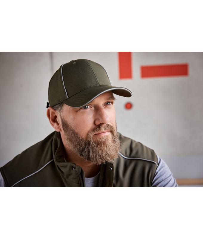 Unisex 6 Panel Workwear Cap - SOLID Carbon 10223