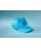 Unisexe Casquette 5 panneaux en coton bio Turquoise 10231