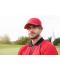 Unisex 5 Panel Sports Cap Rood/zwart 11190