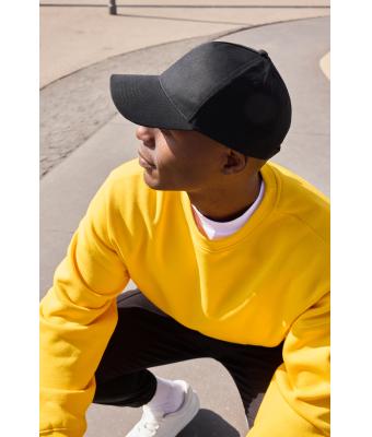 Unisex 6 Panel Cap Bio Cotton Smoky-green 11823