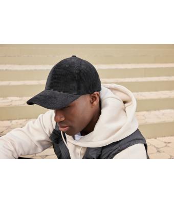 Unisex 6 Panel Corduroy Cap  Organic Cotton Smoky-green 12025