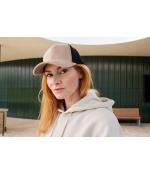Unisex 6 Panel Corduroy-Mesh Cap  Cotton Smoky-green/black 12027