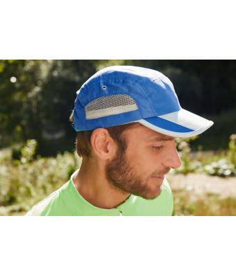 Unisex 5 Panel Sportive Cap Royal/lichtgrijs 7755