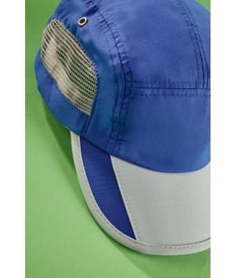 Unisex 5 Panel Sportive Cap Royal/lichtgrijs 7755