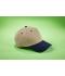 Unisex 5 Panel Sandwich Cap Navy/wit 7759