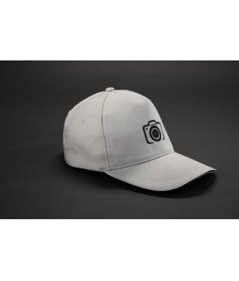 Unisex 5 Panel Promo Sandwich Cap Lime/wit 7783