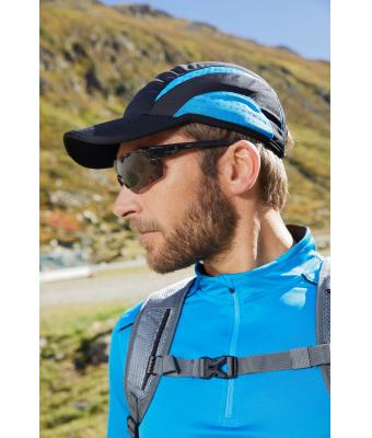 Unisex 3 Panel Sports Cap Atlantic/black 8130