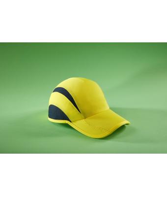 Unisex 3 Panel Sports Cap Tomaat/zwart 8130