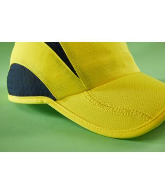 Unisex 3 Panel Sports Cap Tomaat/zwart 8130