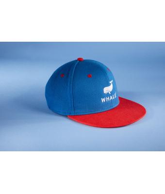 Unisex 6 Panel Pro Cap Zwart/tomaat 8131