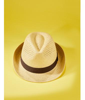 Unisexe Chapeau urbain Nougat/blanc-cassé 8294