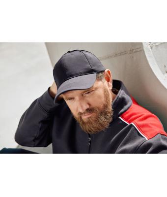 Unisex 6 Panel Workwear Cap - STRONG - Red 8327