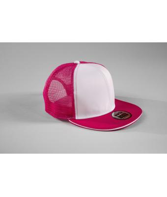 Unisexe Casquette filet Pro, 6 panneaux Gris-clair/noir 8360