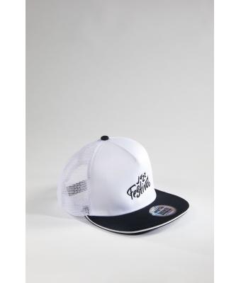 Unisexe Casquette Pro 5 panneaux Blanc/noir 8361