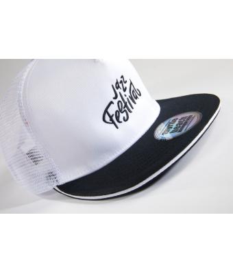 Unisexe Casquette Pro 5 panneaux Blanc/noir 8361