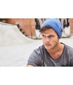 Unisex Cotton Beanie OCS Standard Light-denim-melange 8483