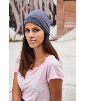 Unisex Organic Cotton Beanie   OCS Standard Light-denim-melange 8483