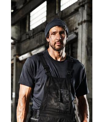 Unisexe Bonnet tricot polaire Workwear - STRONG - Carbone-mélange/noir 8519