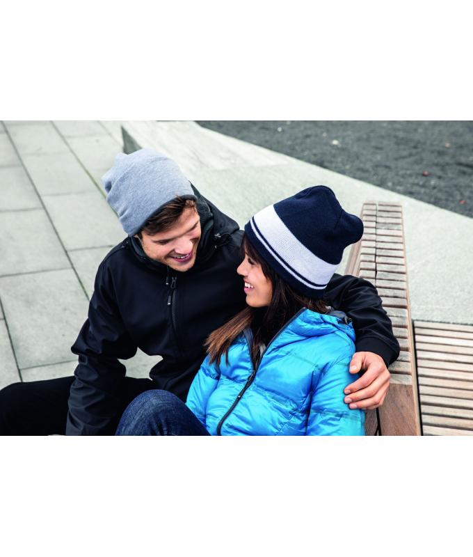 Unisex Fleece Beanie Red/carbon 8635