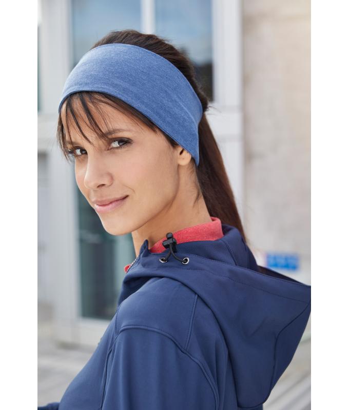 Unisex Cotton Headband OCS Standard Light-denim-melange 8693