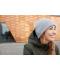 Unisex Soft Knitted Winter Beanie Dark-grey 10561