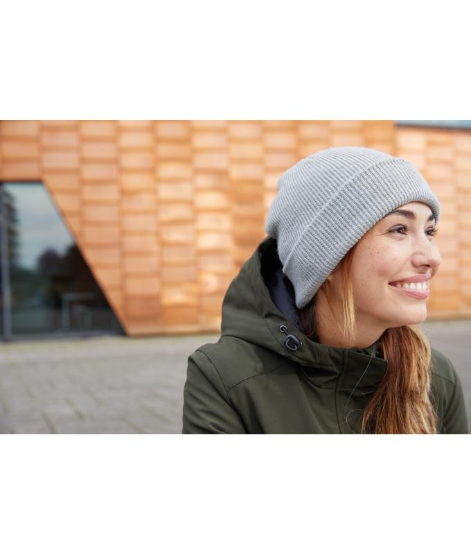 Unisex Soft Knitted Winter Beanie GRS Light-grey 10561