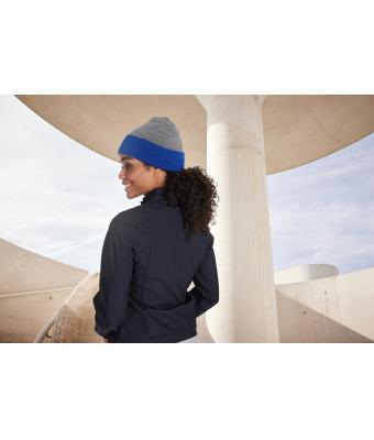 Unisex Reversible Beanie Black/grey-heather 11118