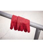 Unisex Fleece-Gloves Rood-melange 11192