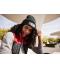 Unisex Knitted Beanie with Patch (10cm x 5cm) Zwart 11120