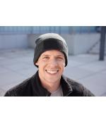 Unisex Beanie with Patch (10cm x 5cm)- Thinsulate Rood 11500