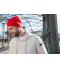 Unisex Bio Cotton Casual Beanie Lichtgrijs-melange 11828