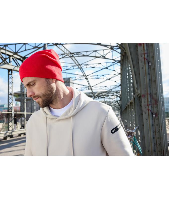 Unisex Cotton Casual Beanie OCS Standard Light-grey-melange 11828