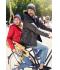 Unisex Beanie with Contrasting Border Wit/limegroen 7808