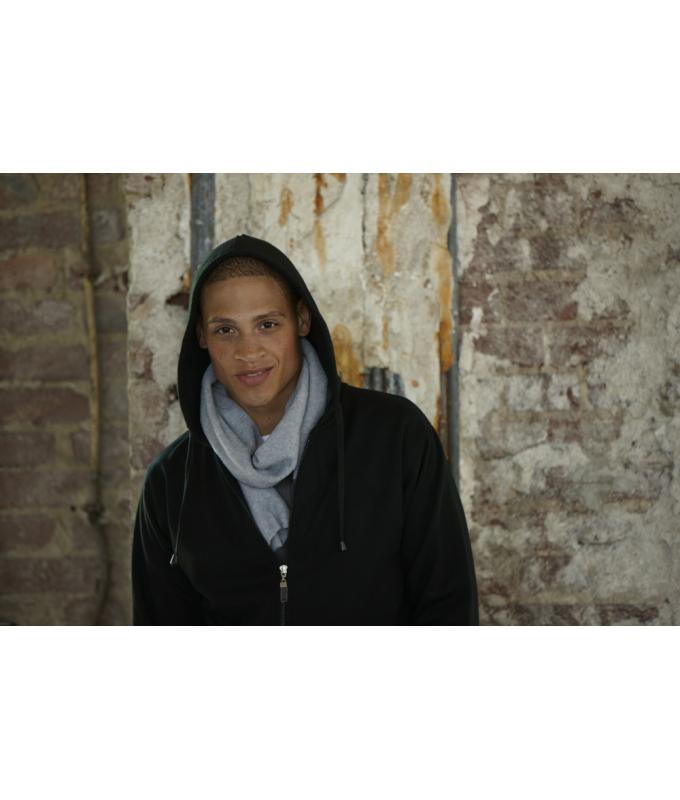 Unisex Fleece Scarf Black 7811