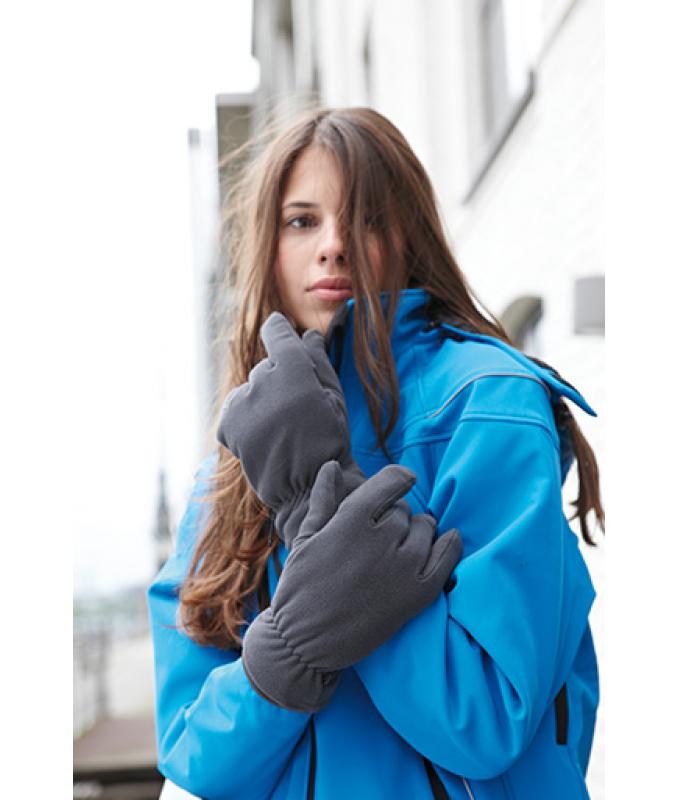 Unisex Thinsulate™ Fleece Gloves Zwart 7821
