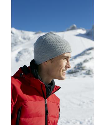 Unisex Rib Beanie Zwart 7830