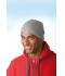 Unisex Knitted Beanie with Fleece Inset Off-white 7832