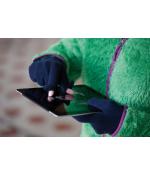 Unisex Touch-Screen Fleece Gloves Zwart 7997