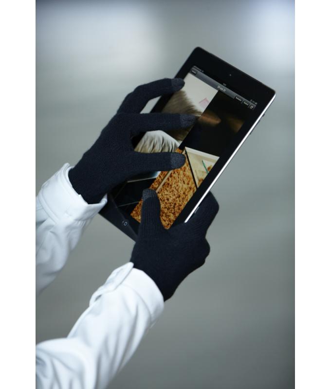 Unisex Touch-Screen Knitted Gloves Black 7998