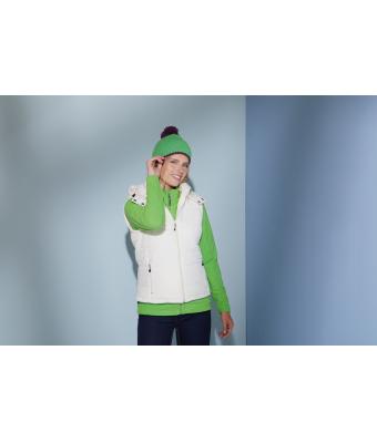 Unisex Pompon Hat with Contrast Stripe Orange/aqua 8110