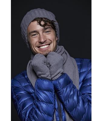 Unisex Melange Scarf Basic Black 8243