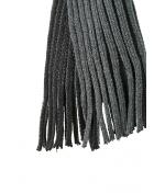 Unisexe Écharpe bord-côte strié Rouge-foncé/anthracite 8321