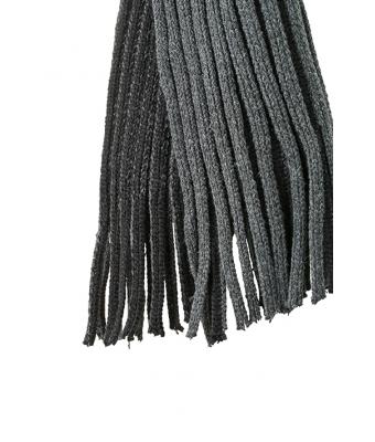 Unisex Ribbed Scarf Antraciet/zwart 8321