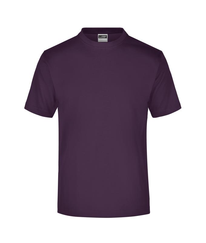 Herren Round-T Medium (150g/m²) Aubergine 7179