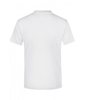 Unisexe T-shirt col V Blanc 7181